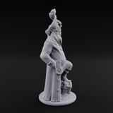 Belly Out Treasure Hunting Human Pirate Captain Miniature for Dungeons and Dragons, Pathfinder or other TTRPGs