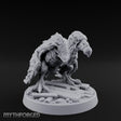Hunched Rotting Zombie Vulture Miniature for Dungeons and Dragons, Pathfinder or other TTRPGs