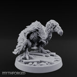 Hunched Rotting Zombie Vulture Miniature for Dungeons and Dragons, Pathfinder or other TTRPGs