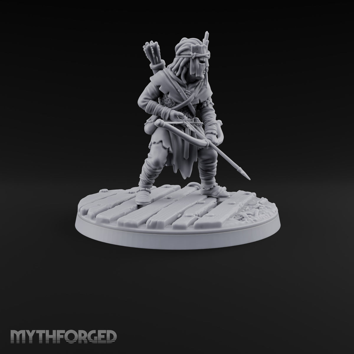 Eyes on the Trail Human Scout D Miniature for Dungeons and Dragons, Pathfinder or other TTRPGs