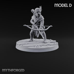 Eyes on the Trail Human Scout D Miniature for Dungeons and Dragons, Pathfinder or other TTRPGs