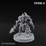 Spikes Bristling Aggressive Orc Hunters Miniature for Dungeons and Dragons, Pathfinder or other TTRPGs