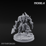 Spikes Bristling Aggressive Orc Hunters Miniature for Dungeons and Dragons, Pathfinder or other TTRPGs