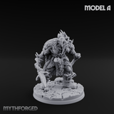Spikes Bristling Aggressive Orc Hunters Miniature for Dungeons and Dragons, Pathfinder or other TTRPGs