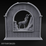 Ibex-Display Rope-Trimmed Adventurer's Shop Front Miniature for Dungeons and Dragons, Pathfinder or other TTRPGs