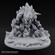 Jagged Awakening Ice Golem Sentinel Miniature for Dungeons and Dragons, Pathfinder or other TTRPGs