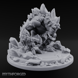 Jagged Awakening Ice Golem Sentinel Miniature for Dungeons and Dragons, Pathfinder or other TTRPGs