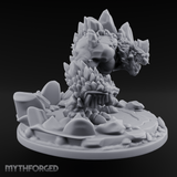Jagged Awakening Ice Golem Sentinel Miniature for Dungeons and Dragons, Pathfinder or other TTRPGs
