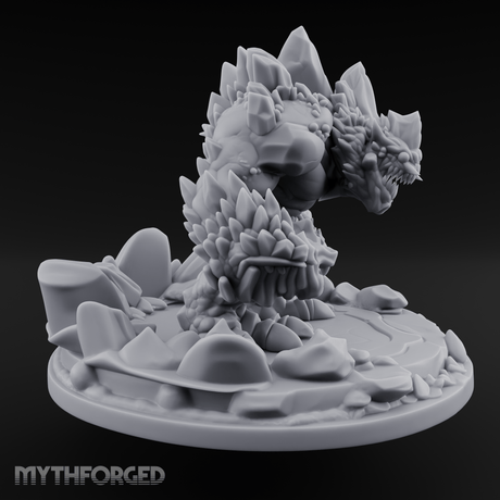 Jagged Awakening Ice Golem Sentinel Miniature for Dungeons and Dragons, Pathfinder or other TTRPGs