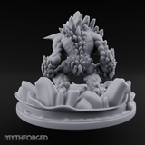 Jagged Awakening Ice Golem Sentinel Miniature for Dungeons and Dragons, Pathfinder or other TTRPGs