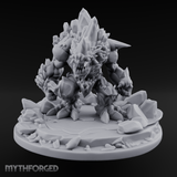 Jagged Awakening Ice Golem Sentinel Miniature for Dungeons and Dragons, Pathfinder or other TTRPGs
