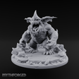Mouth Wide Open Ice Imp Miniature for Dungeons and Dragons, Pathfinder or other TTRPGs