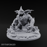 Mouth Wide Open Ice Imp Miniature for Dungeons and Dragons, Pathfinder or other TTRPGs