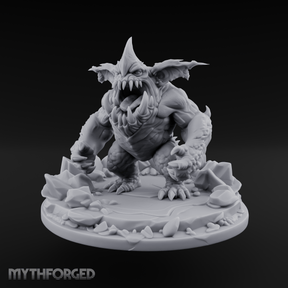 Mouth Wide Open Ice Imp Miniature for Dungeons and Dragons, Pathfinder or other TTRPGs