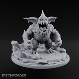 Mouth Wide Open Ice Imp Miniature for Dungeons and Dragons, Pathfinder or other TTRPGs