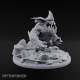 Mouth Wide Open Ice Imp Miniature for Dungeons and Dragons, Pathfinder or other TTRPGs
