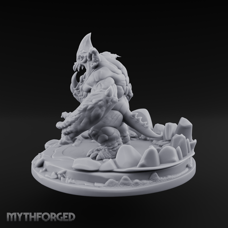 Mouth Wide Open Ice Imp Miniature for Dungeons and Dragons, Pathfinder or other TTRPGs