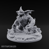 Mouth Wide Open Ice Imp Miniature for Dungeons and Dragons, Pathfinder or other TTRPGs