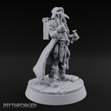 Ice Pick Wielding Human Ranger Miniature for Dungeons and Dragons, Pathfinder or other TTRPGs
