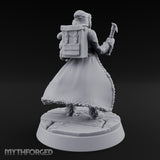 Ice Pick Wielding Human Ranger Miniature for Dungeons and Dragons, Pathfinder or other TTRPGs
