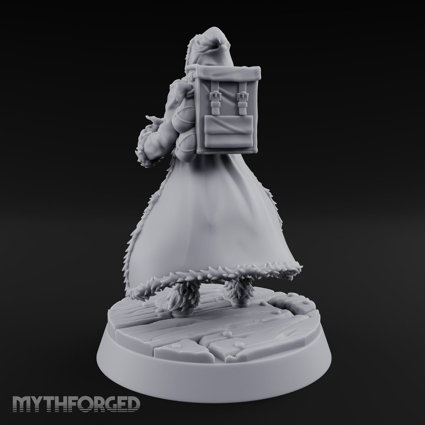 Ice Pick Wielding Human Ranger Miniature for Dungeons and Dragons, Pathfinder or other TTRPGs