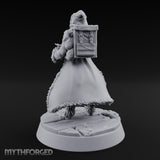 Ice Pick Wielding Human Ranger Miniature for Dungeons and Dragons, Pathfinder or other TTRPGs
