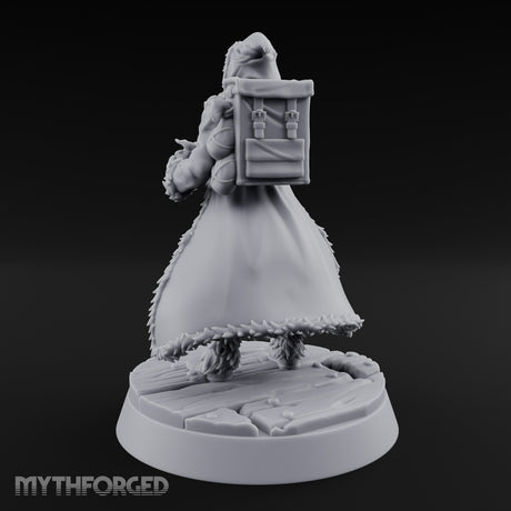 Ice Pick Wielding Human Ranger Miniature for Dungeons and Dragons, Pathfinder or other TTRPGs