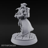 Ice Pick Wielding Human Ranger Miniature for Dungeons and Dragons, Pathfinder or other TTRPGs