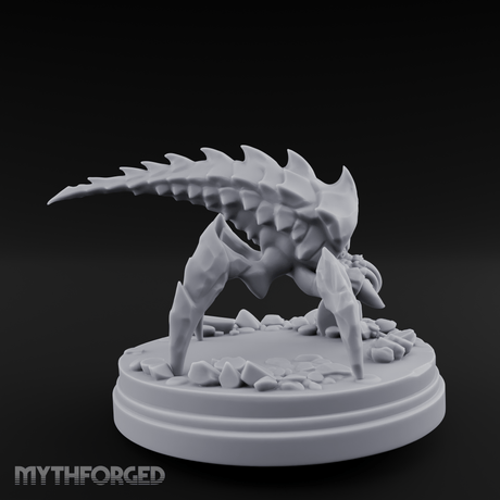 Bursting From The Ice Spider Miniature for Dungeons and Dragons, Pathfinder or other TTRPGs