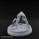 Bursting From The Ice Spider Miniature for Dungeons and Dragons, Pathfinder or other TTRPGs