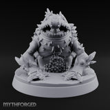 Tongue Out, Frost In Giant Toad Monster