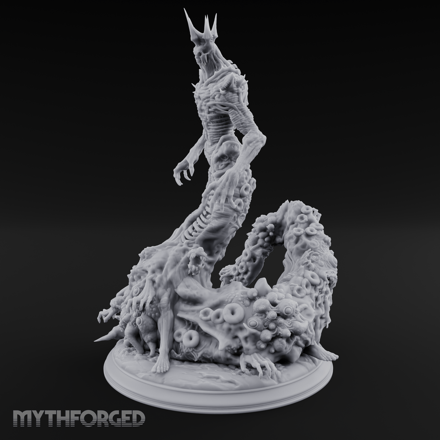 Rising From Corruption Undead Lich Miniature for Dungeons and Dragons, Pathfinder or other TTRPGs