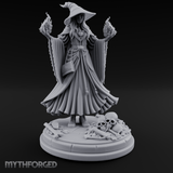 Hands Ablaze Conjuring Human Sorcerer Miniature for Dungeons and Dragons, Pathfinder or other TTRPGs