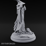 Hands Ablaze Conjuring Human Sorcerer Miniature for Dungeons and Dragons, Pathfinder or other TTRPGs