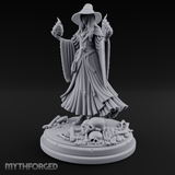 Hands Ablaze Conjuring Human Sorcerer Miniature for Dungeons and Dragons, Pathfinder or other TTRPGs