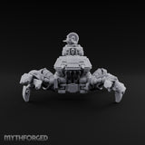 Claws Across the Beachhead Human Naval Crewman and Armoured Crab Walker