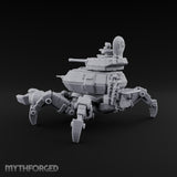 Claws Across the Beachhead Human Naval Crewman and Armoured Crab Walker