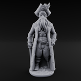 Tentacle Stroking Mind Flayer Captain Miniature for Dungeons and Dragons, Pathfinder or other TTRPGs