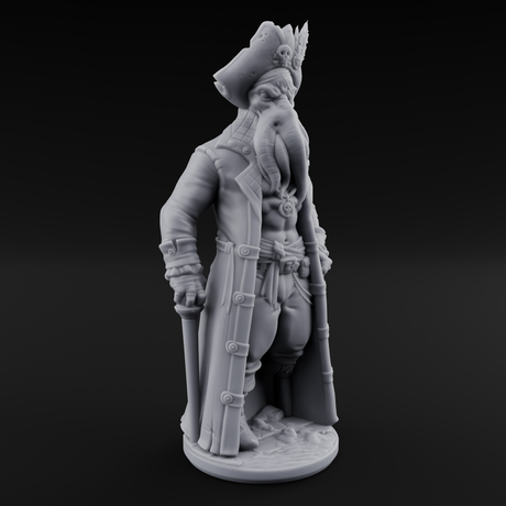 Tentacle Stroking Mind Flayer Captain Miniature for Dungeons and Dragons, Pathfinder or other TTRPGs