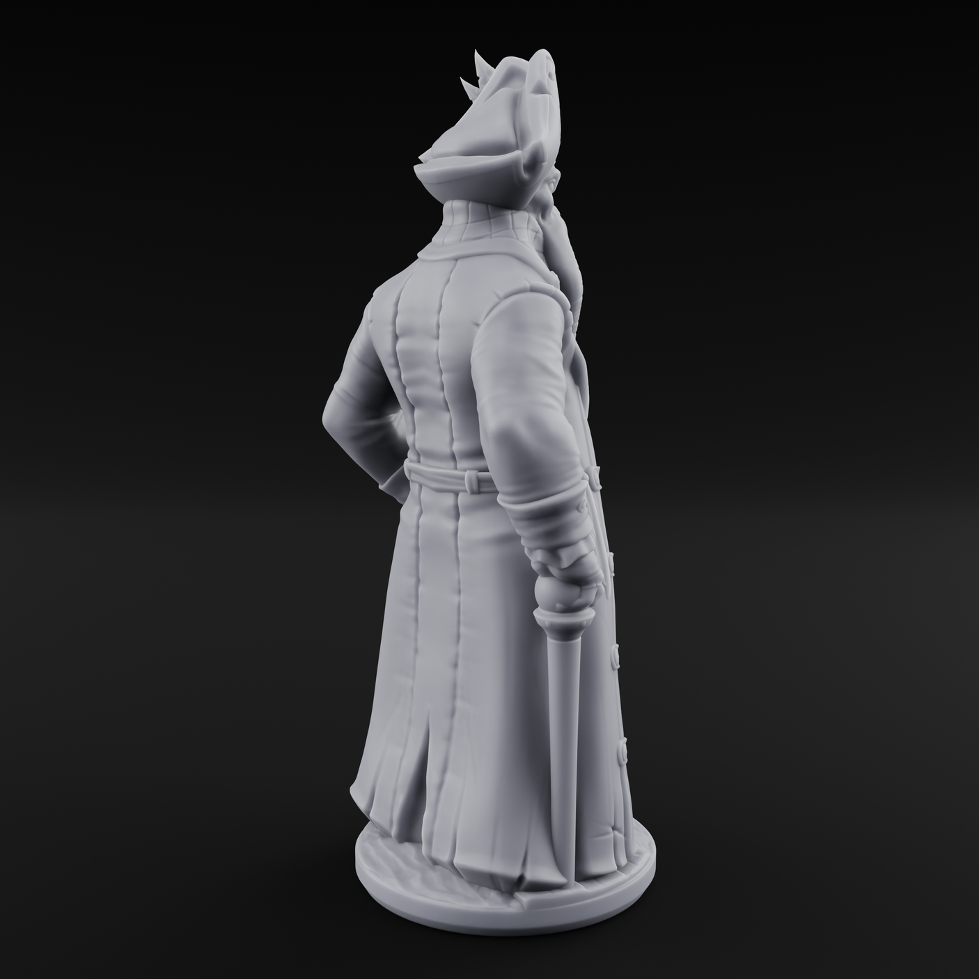 Tentacle Stroking Mind Flayer Captain Miniature for Dungeons and Dragons, Pathfinder or other TTRPGs