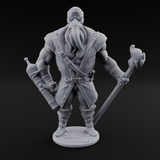 Torch Bearing Buccaneer Mind Flayer Pirates Miniature for Dungeons and Dragons, Pathfinder or other TTRPGs
