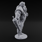 Torch Bearing Buccaneer Mind Flayer Pirate A Miniature for Dungeons and Dragons, Pathfinder or other TTRPGs