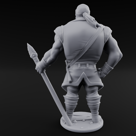 Torch Bearing Buccaneer Mind Flayer Pirate B Miniature for Dungeons and Dragons, Pathfinder or other TTRPGs