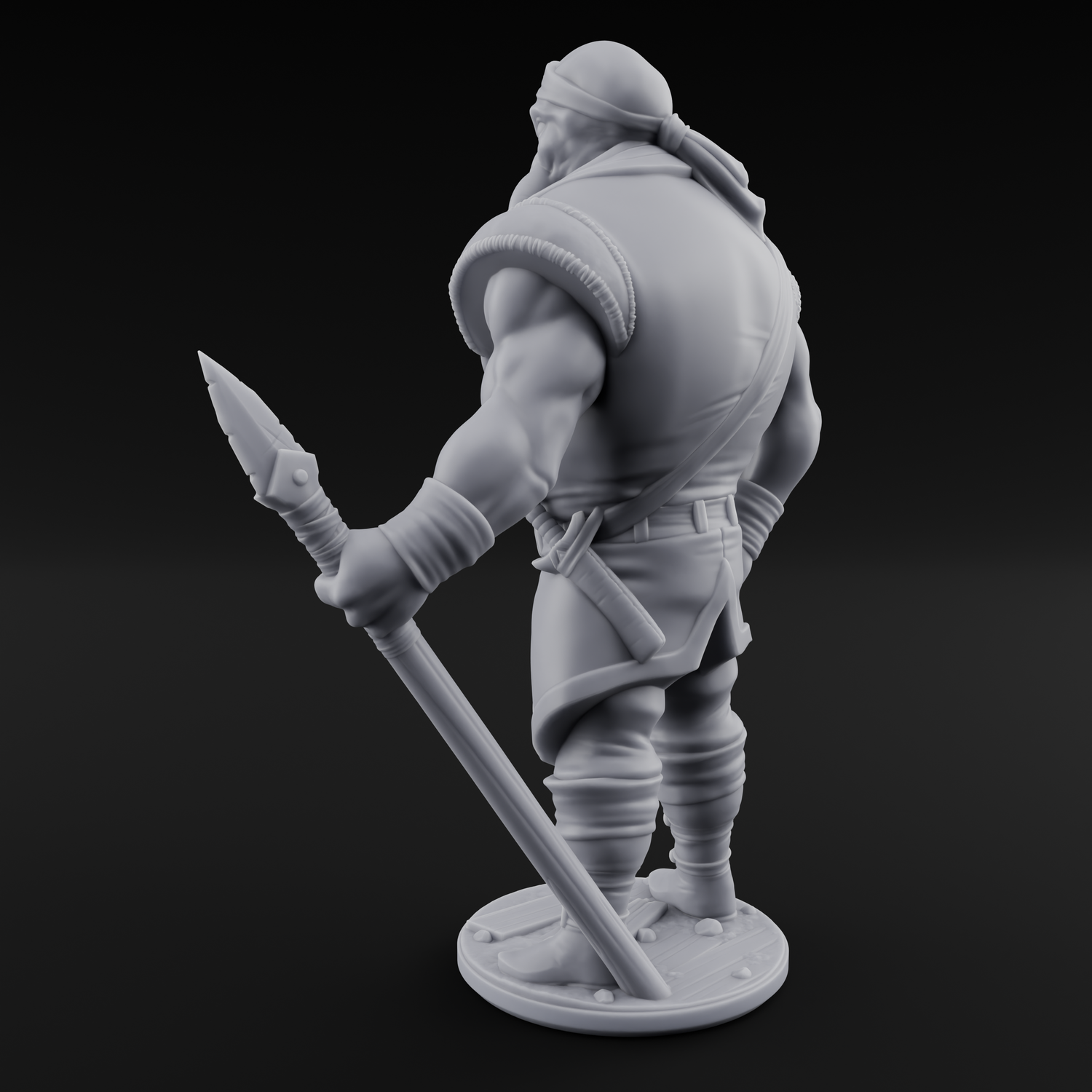 Torch Bearing Buccaneer Mind Flayer Pirate B Miniature for Dungeons and Dragons, Pathfinder or other TTRPGs