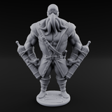 Torch Bearing Buccaneer Mind Flayer Pirates Miniature for Dungeons and Dragons, Pathfinder or other TTRPGs