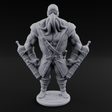 Torch Bearing Buccaneer Mind Flayer Pirate C Miniature for Dungeons and Dragons, Pathfinder or other TTRPGs