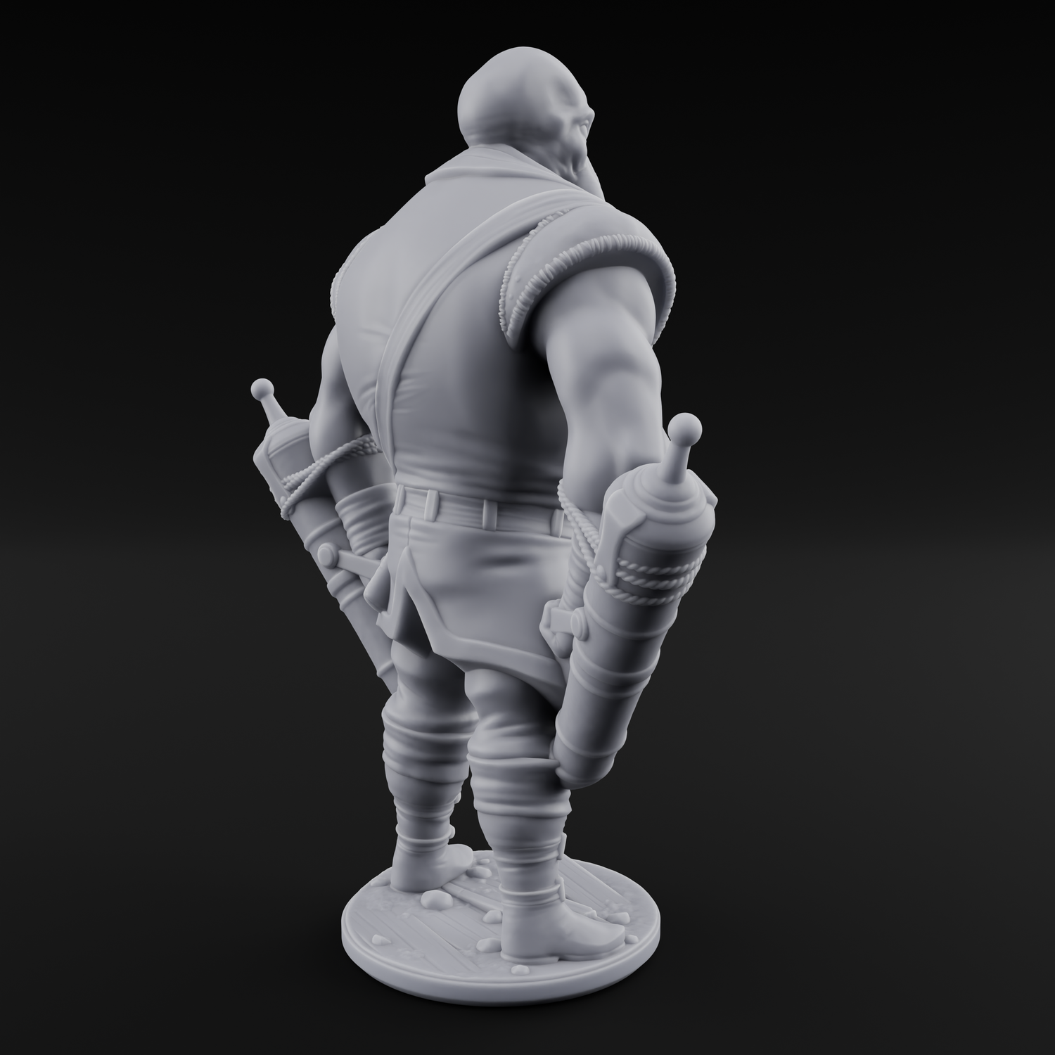 Torch Bearing Buccaneer Mind Flayer Pirate C Miniature for Dungeons and Dragons, Pathfinder or other TTRPGs