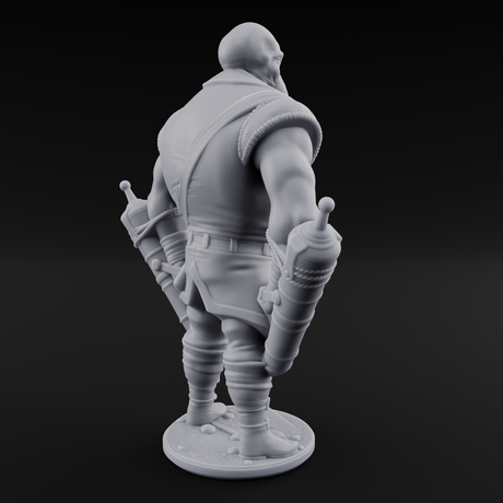 Torch Bearing Buccaneer Mind Flayer Pirate C Miniature for Dungeons and Dragons, Pathfinder or other TTRPGs