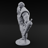 Torch Bearing Buccaneer Mind Flayer Pirate C Miniature for Dungeons and Dragons, Pathfinder or other TTRPGs