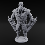 Torch Bearing Buccaneer Mind Flayer Pirate C Miniature for Dungeons and Dragons, Pathfinder or other TTRPGs